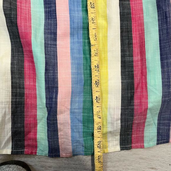 Jcrew Factory Pink Multi Striped off-the-shoulder dress - Picture 8 of 8